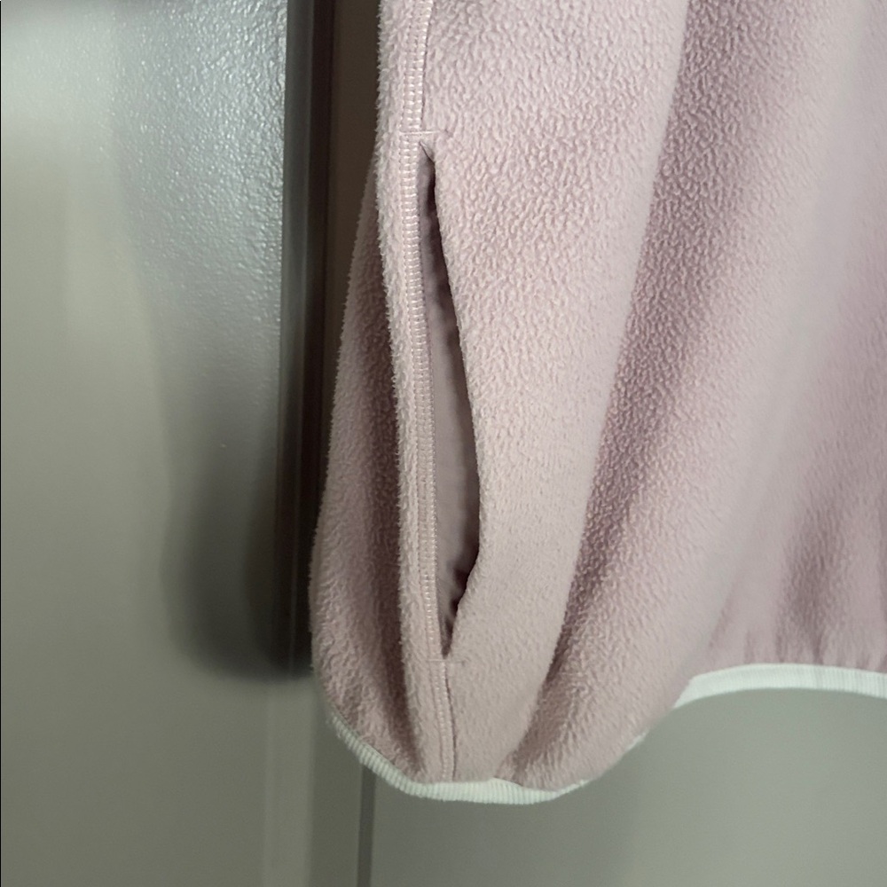 lululemon athletica Women's Light Pink 1/4 zip fleece - Picture 2 of 3